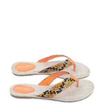 Pomarańczowe japonki z mozaiką