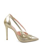 Czółenka EMMA złote szpilki GASSU