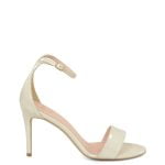 GASSU ELLA sandałki jasnobeżowe perła lakier