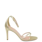 GASSU NARE sandałki na szpilce złote