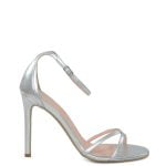 GASSU SOPHIA srebrne sandałki na szpilce