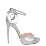 GASSU Sandałki MIA srebrne platforma